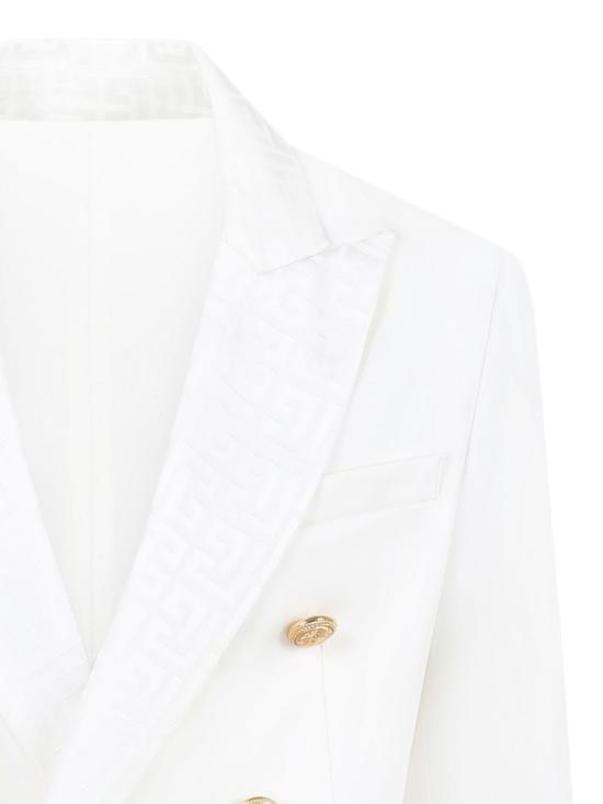 25SS [주니어] 발망 자켓 BW2Q24 P0484 100AV White - BALMAIN