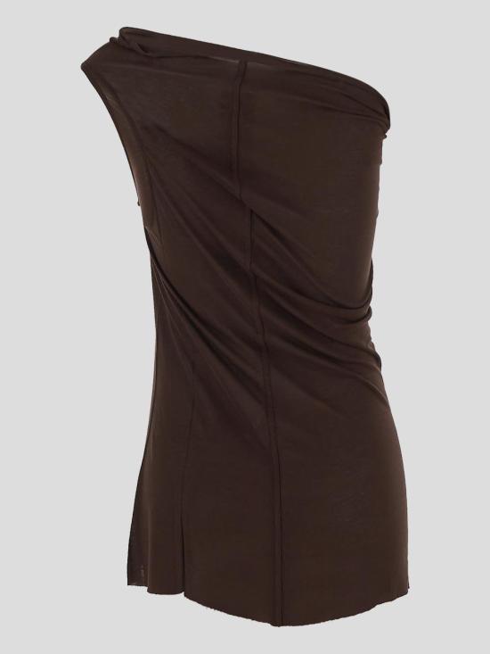 25SS 릭 오웬스 민소매 티셔츠 RP01E7138 JS14 Mahogany - RICK OWENS