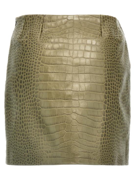24FW 에르마노 설비노 롱 스커트 D452O703IYR80515 Green - ERMANNO SCERVINO