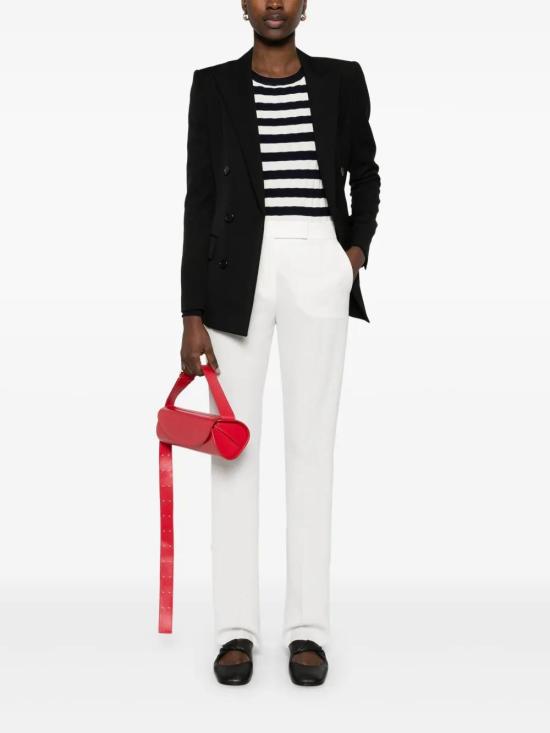 25SS 막스마라 스트레이트 팬츠 2511131024600 10 BIANCO SETA - MAX MARA