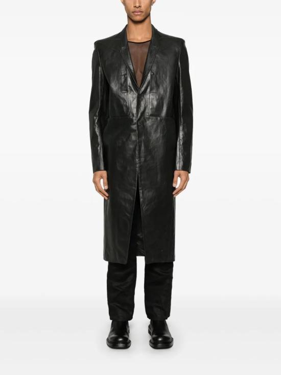  릭 오웬스 코트 RU01E5954LTP black - RICK OWENS