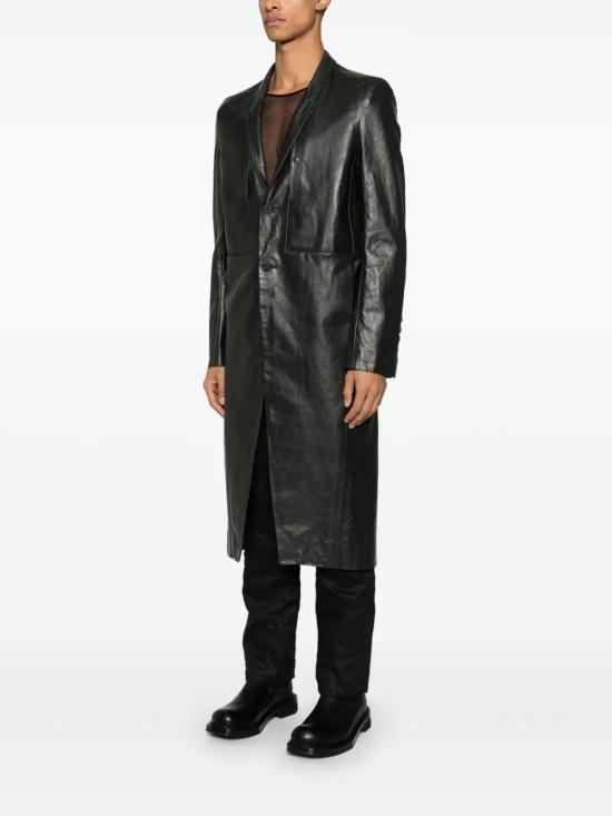  릭 오웬스 코트 RU01E5954LTP black - RICK OWENS