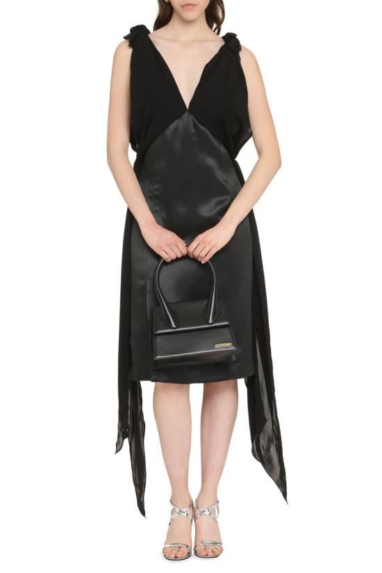  보테가베네타 숏 원피스 747095VKKA0 2275 Black - BOTTEGA VENETA