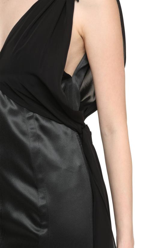  보테가베네타 숏 원피스 747095VKKA0 2275 Black - BOTTEGA VENETA