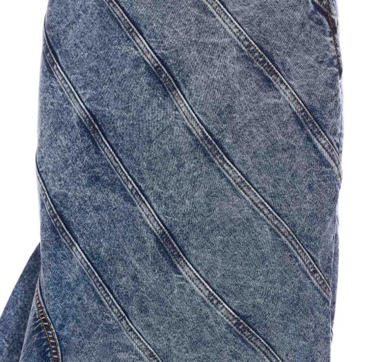 25SS 알라이아 숏 스커트 AA9J2283T535A524 BLUE - ALAIA