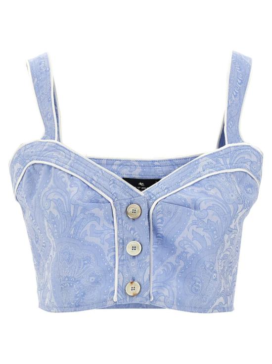 25SS 에트로 민소매 티셔츠 WRJA010199TJ562B1581 BLUE