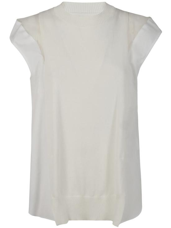 25SS 사카이 블라우스 25 07848 151 WHITE