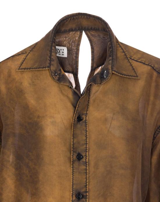25SS MM6 메종마르지엘라 블라우스 S52DT0046M35244961 BROWN - MM6 MAISON MARGIELA