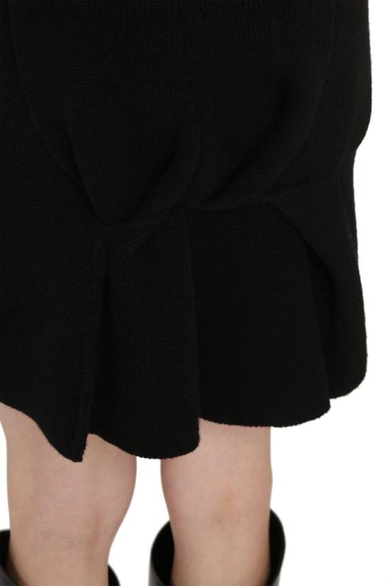  보테가베네타 백 고데 디테일 울 680005V1CN0 1000 Black - BOTTEGA VENETA