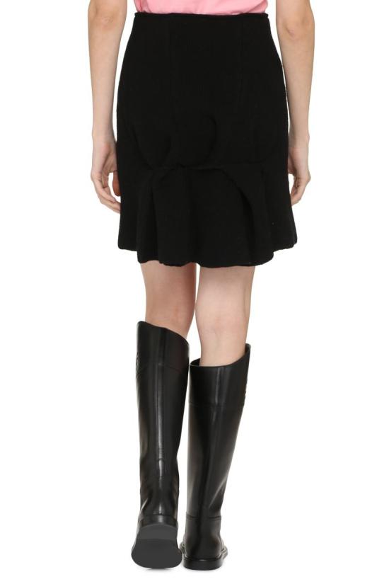  보테가베네타 백 고데 디테일 울 680005V1CN0 1000 Black - BOTTEGA VENETA