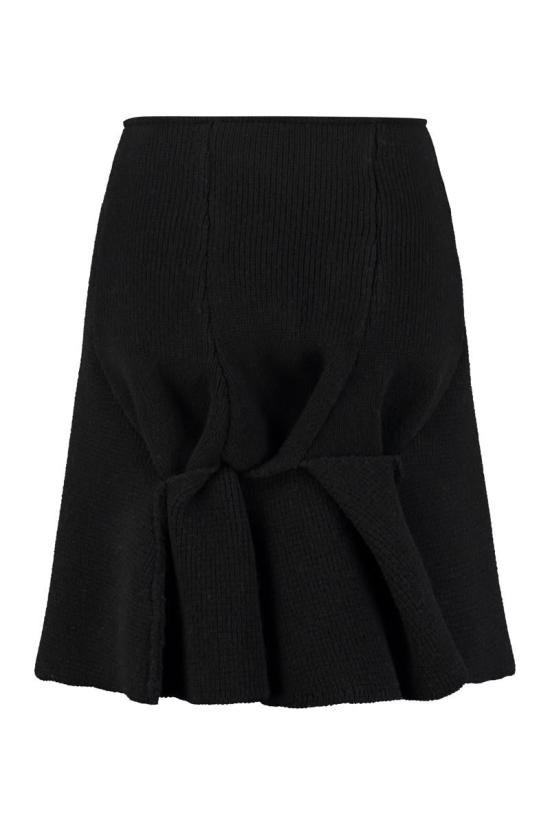  보테가베네타 백 고데 디테일 울 680005V1CN0 1000 Black - BOTTEGA VENETA