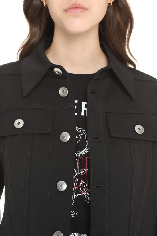  보테가베네타 블랙 스트레치 울 자켓 660588V0IV0 1000 Black - BOTTEGA VENETA