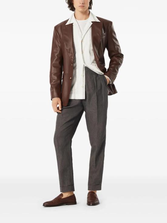  브루넬로 쿠치넬리 긴팔 셔츠 MM6790648C003 white - BRUNELLO CUCINELLI