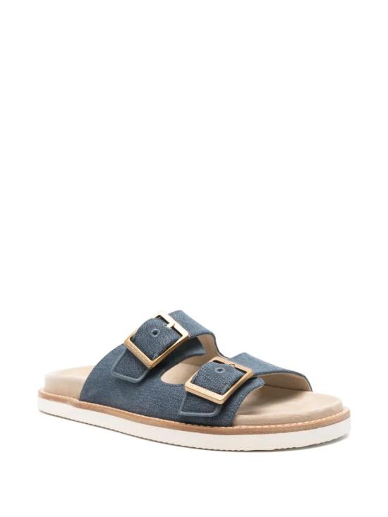  브루넬로 쿠치넬리 뮬/슬리퍼 MZUJMXY235CYW03 indigo - BRUNELLO CUCINELLI