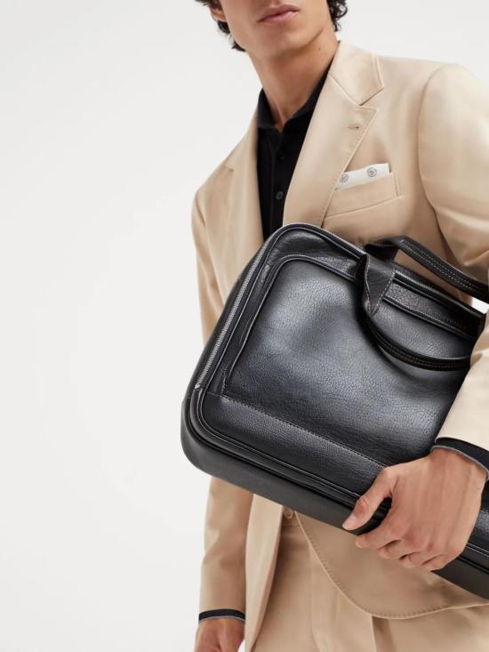  브루넬로 쿠치넬리 토트백 MBZIBU391C101 black - BRUNELLO CUCINELLI