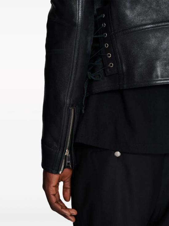  발망 바이커 자켓 DH1TD501LD23 black - BALMAIN
