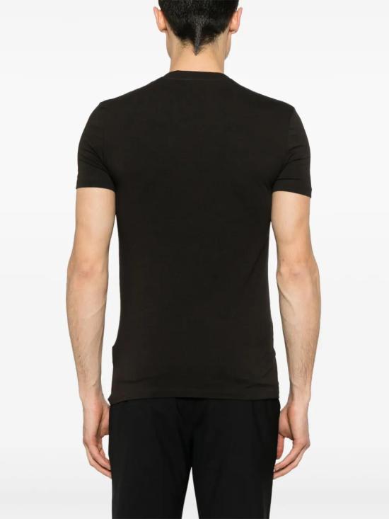  에르메네질도제냐 반팔 티셔츠 N3M201800 coffee - ERMENEGILDO ZEGNA