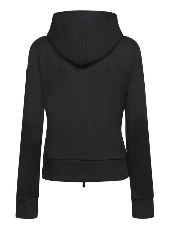 25SS 몽클레어 패딩 다이애그널 퀼티드 코튼 집업 후드 8G00020 809KZ 999 Black - MONCLER