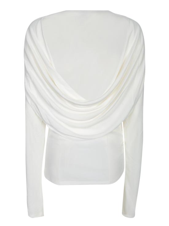 25SS 자크뮈스 긴팔 티셔츠 251TO121 1026 100 White - JACQUEMUS