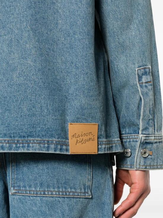  메종키츠네 데님 자켓 MM00415WW5023 blue - MAISON KITSUNE