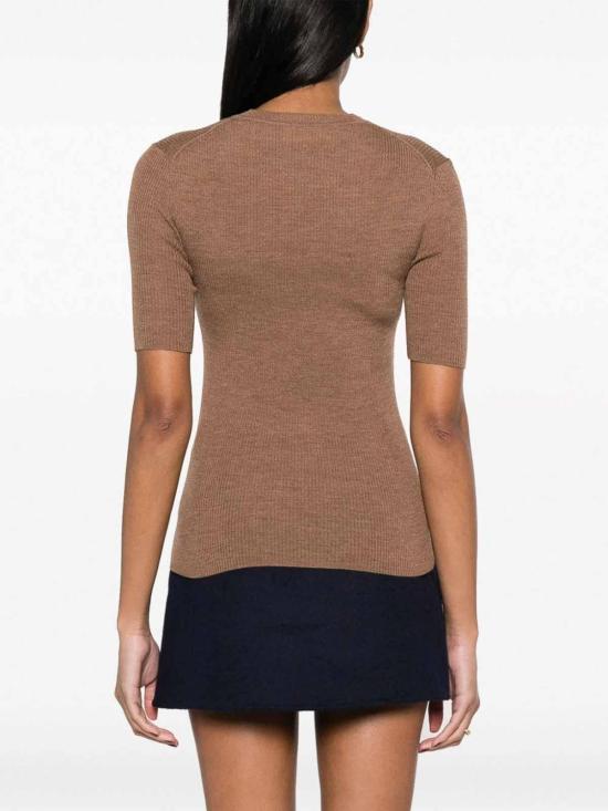  파로쉬 반팔 티셔츠 D510795LEILA23029 Dark Brown - PAROSH