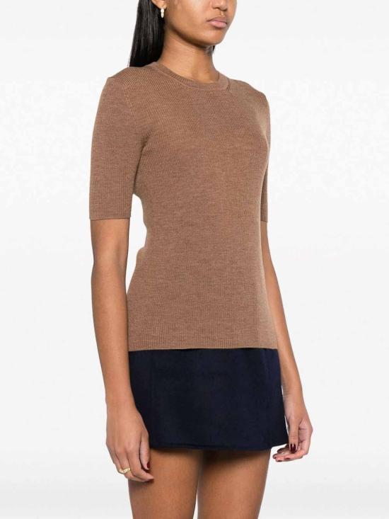  파로쉬 반팔 티셔츠 D510795LEILA23029 Dark Brown - PAROSH