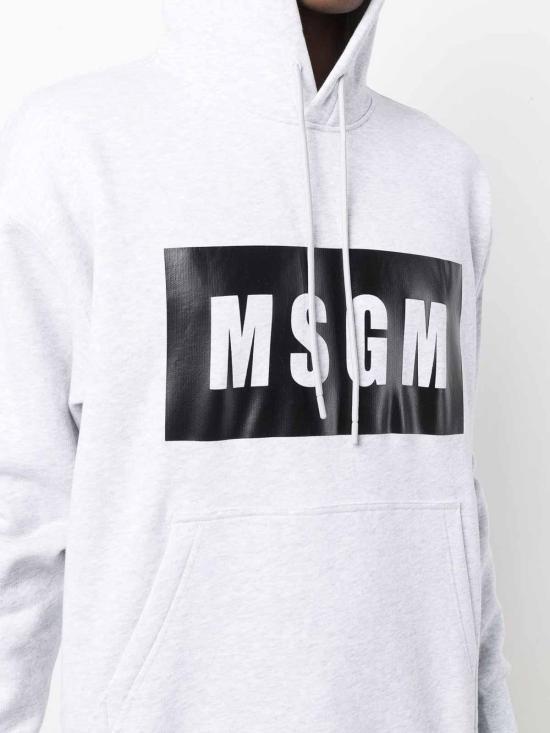  엠에스지엠 후드 티셔츠 2000MM52520000494 Grey - MSGM