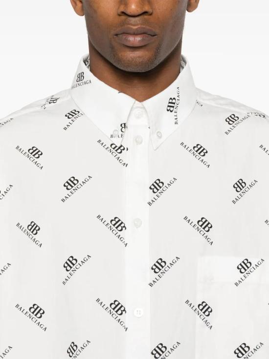  발렌시아가 긴팔 셔츠 662983TQL14 white - BALENCIAGA