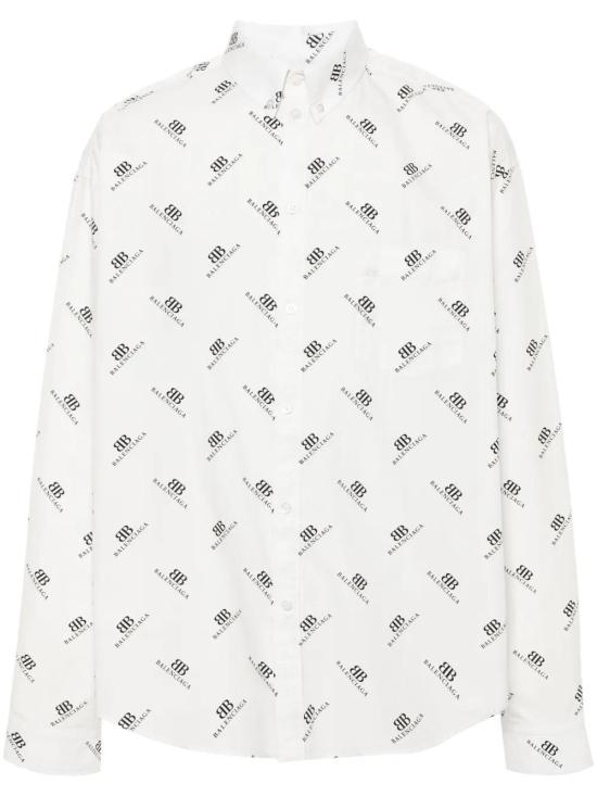  발렌시아가 긴팔 셔츠 662983TQL14 white