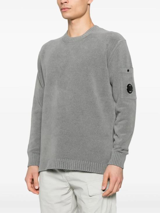  씨피 컴퍼니 스웨터 18CMKN068A005687G935 grey - C.P. COMPANY