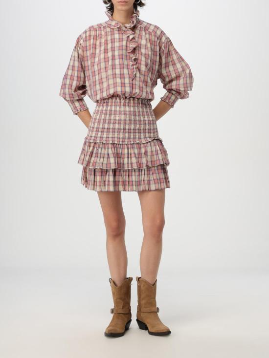 24FW 이자벨마랑에뚜왈 숏 스커트 JU0022FBB3J08E AKYW Pink - ISABEL MARANT ETOILE