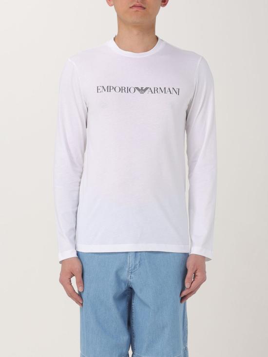 25SS 엠포리오 아르마니 긴팔 티셔츠 8N1TN81JPZ Z0146 White