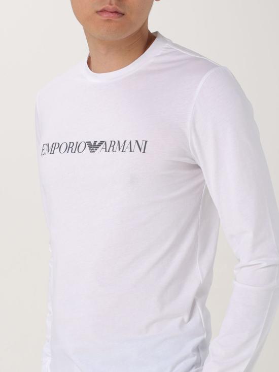 25SS 엠포리오 아르마니 긴팔 티셔츠 8N1TN81JPZ Z0146 White - EMPORIO ARMANI