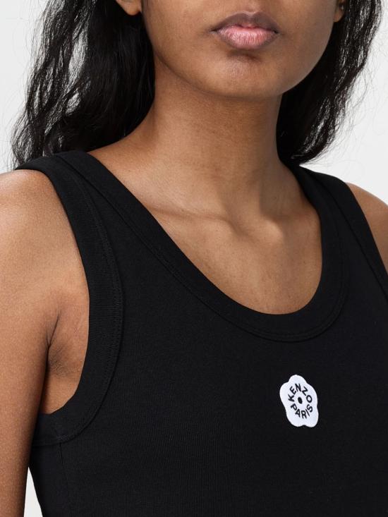 25FW 겐조 민소매 티셔츠 FF52TO7384SJ 99J Black - KENZO