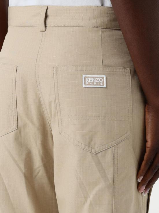 25SS 겐조 스트레이트 팬츠 FF52PA1009DL 11 Beige - KENZO