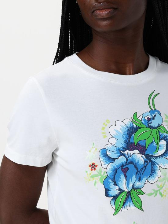 25FW 겐조 반팔 티셔츠 FF52TS1634SO 02 White - KENZO