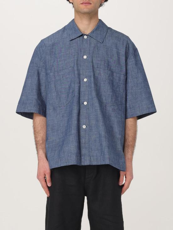 25FW 선플라워 반팔 셔츠 1251 702 Blue