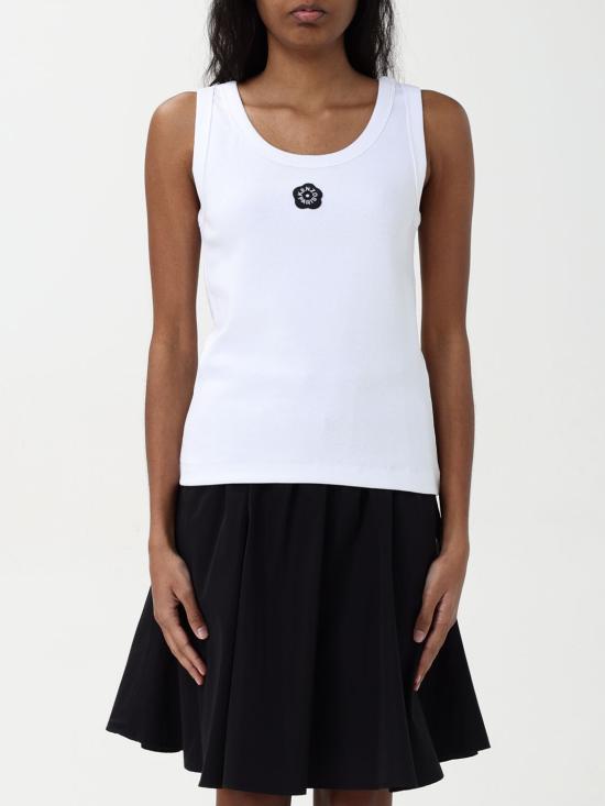 25FW 겐조 민소매 티셔츠 FF52TO7384SJ 01 White