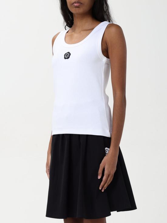 25FW 겐조 민소매 티셔츠 FF52TO7384SJ 01 White - KENZO