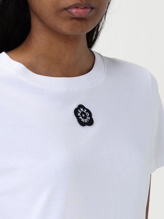 25FW 겐조 반팔 티셔츠 FF52TS1594SO 01 White - KENZO