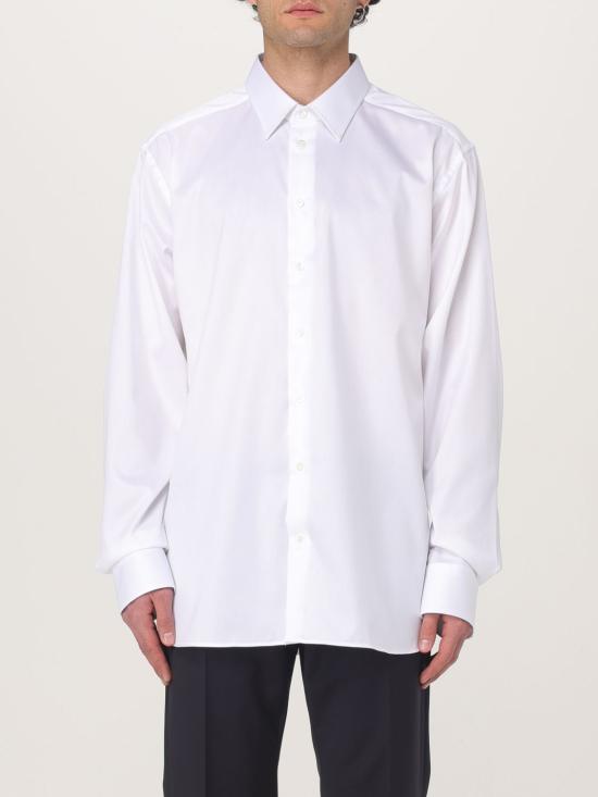 25SS 엠포리오 아르마니 긴팔 셔츠 EM000065TE10156 U0002 White