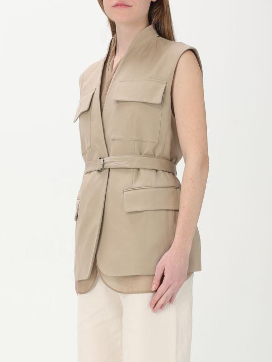 25SS 브루넬로 쿠치넬리 베스트 ML1457345 C2910 Beige - BRUNELLO CUCINELLI