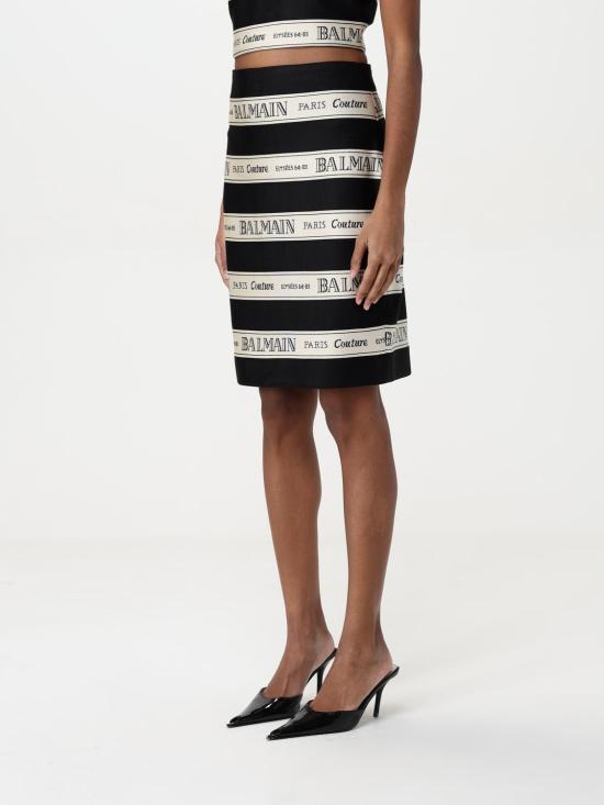25FW 발망 스커트 EF1LC245JJ95 EDY Black - BALMAIN