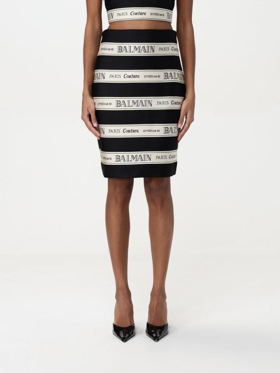 25FW 발망 스커트 EF1LC245JJ95 EDY Black