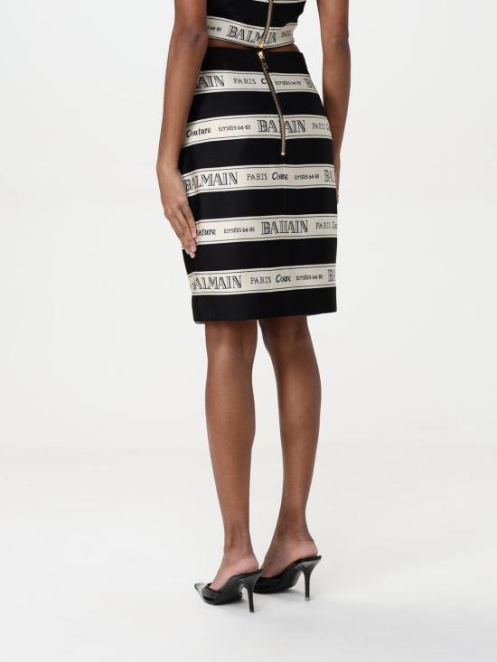 25FW 발망 스커트 EF1LC245JJ95 EDY Black - BALMAIN