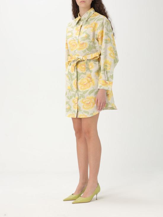 25FW 겐조 롱 원피스 FF52RO4059O1 01 Multicolor - KENZO