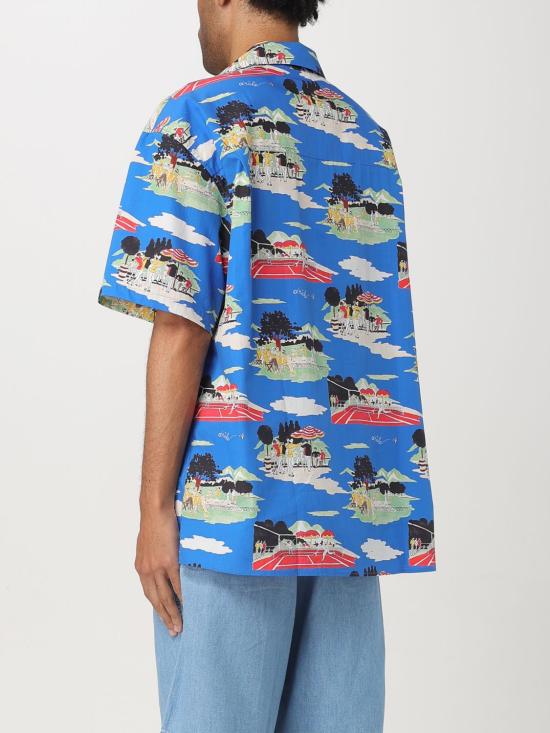 25SS 드롤드무슈 반팔 셔츠 SH200C0194 BLUE Blue - DROLE DE MONSIEUR