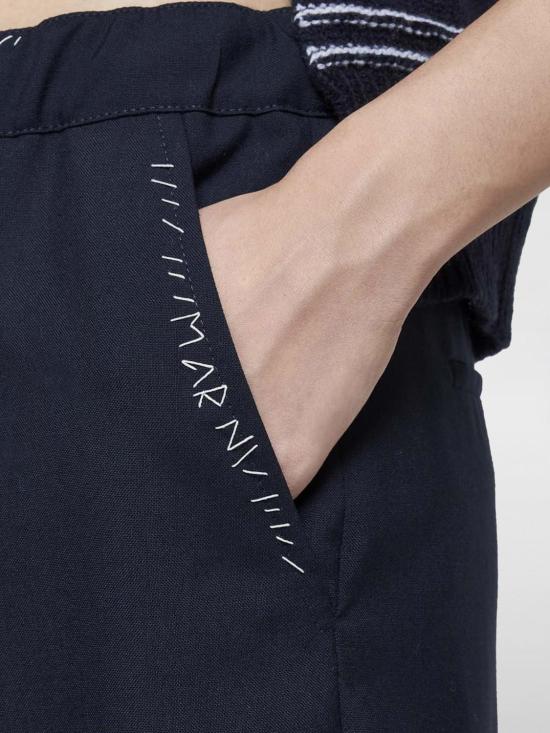 24FW 마르니 팬츠 PAMA0482S1TW839 00B99 Blue - MARNI