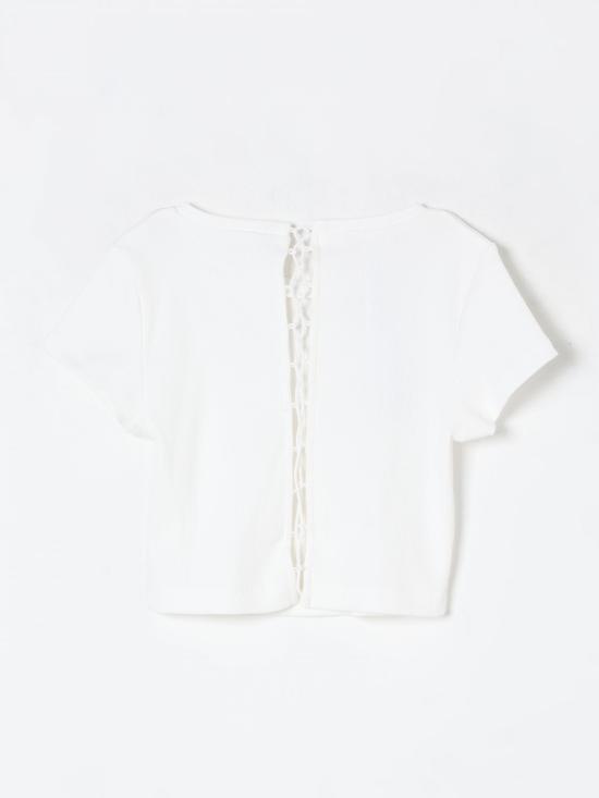 25SS [키즈] 리우조 티셔츠 GA5151J4822 10602 White - LIU JO