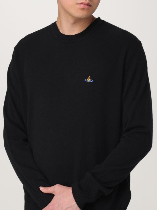 25FW 비비안웨스트우드 스웨터 27010012Y0037 N401 Black - VIVIENNE WESTWOOD